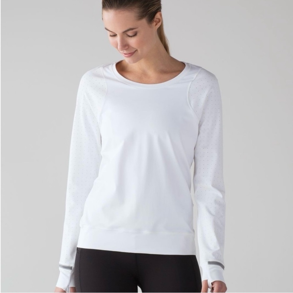 Lululemon Athletica White Long Sleeve shirt